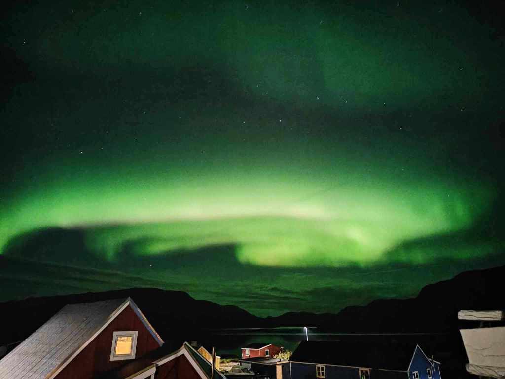 Northern Lights in Qaqortoq, Greenland