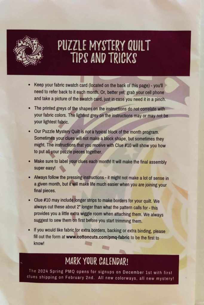 Cotton Cuts Carnival Tips and Tricks brochure