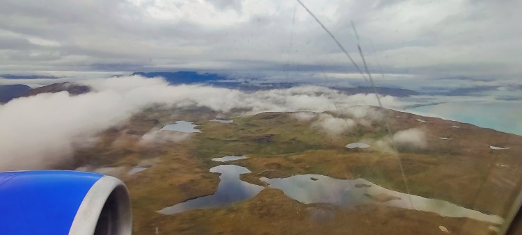 Flying over South Greenland