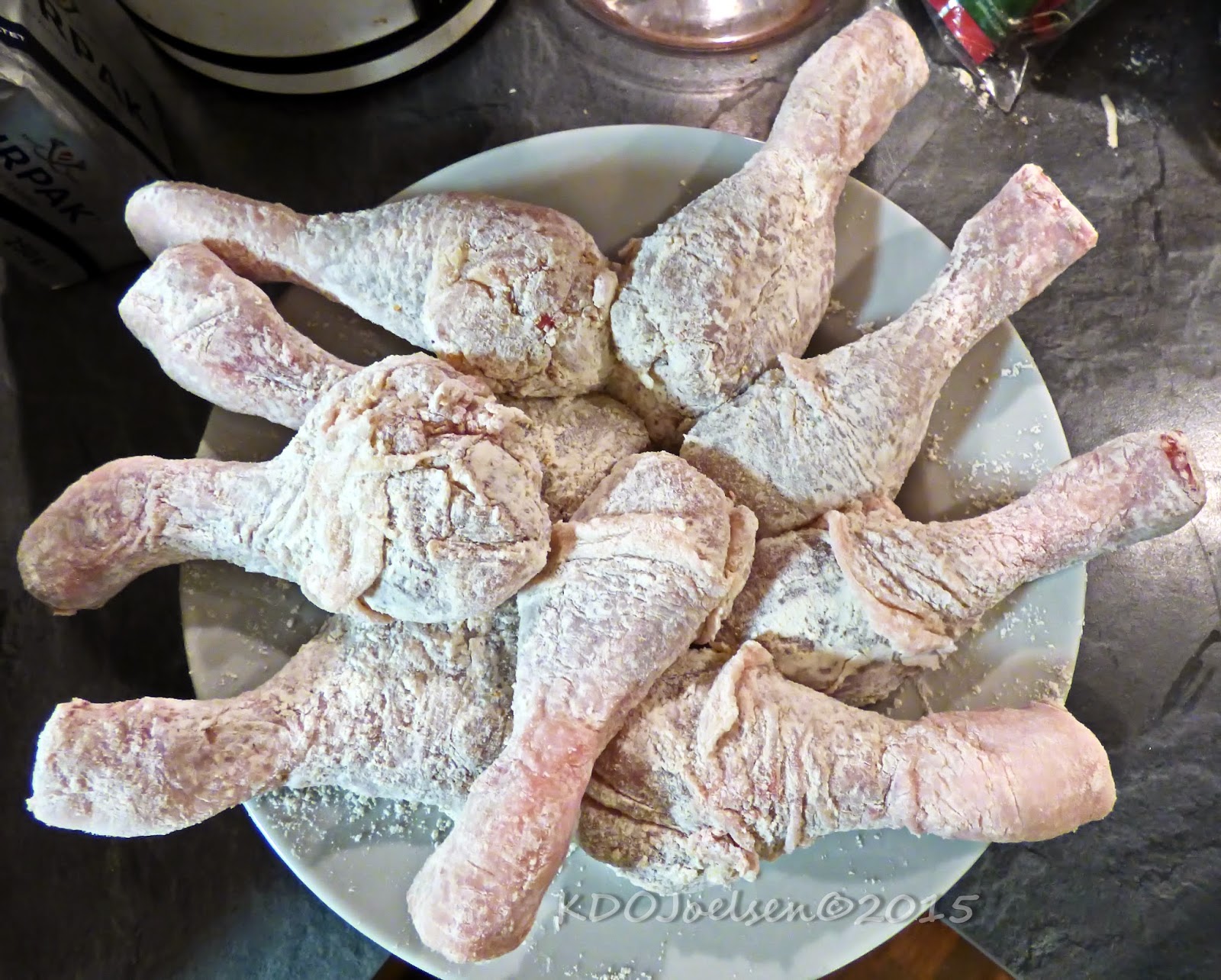 Floured & Seasoned Chicken legs