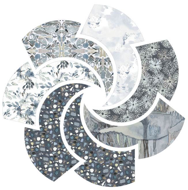 Cotton Cuts Puzzle Mystery Spring 2024 - "Tree of Life" Moonlit - Sea Sisters by Shell Rummel Free Spirit