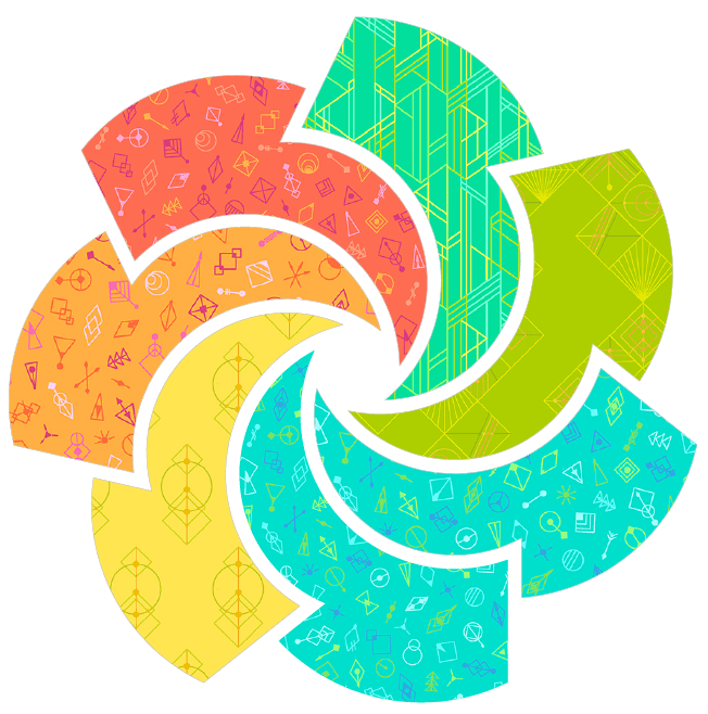 Cotton Cuts Puzzle Mystery Spring 2024  - "Tree of Life" Radiance - Deco Glo by Geucy Giuce Andover