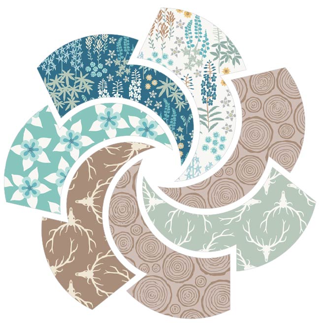 Cotton Cuts Puzzle Mystery Spring 2024 - "Tree of Life" Woodland - Horizon by Pippa Shaw Figo